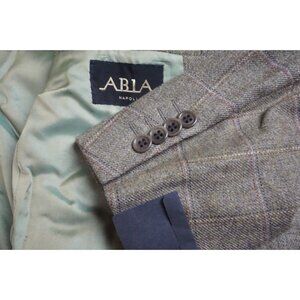 Sartoria Attolini Brown Black 100% Cashmere Sport Coat 40R New